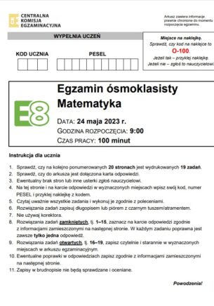 Egzamin Ósmoklasisty